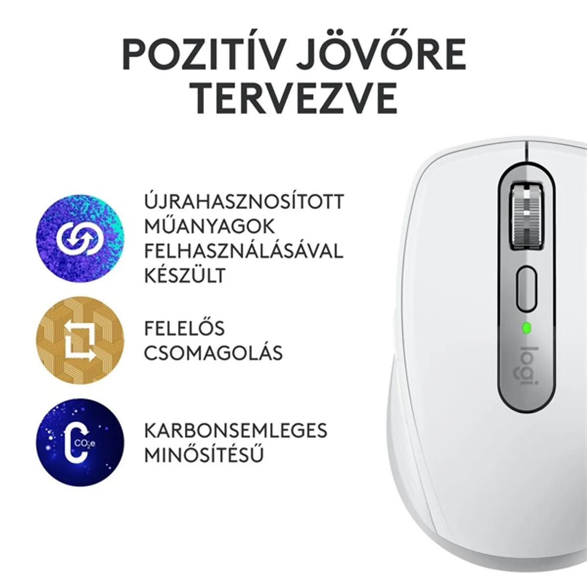 Logitech MX Anywhere 3S vezeték nélküli szürke egér #3