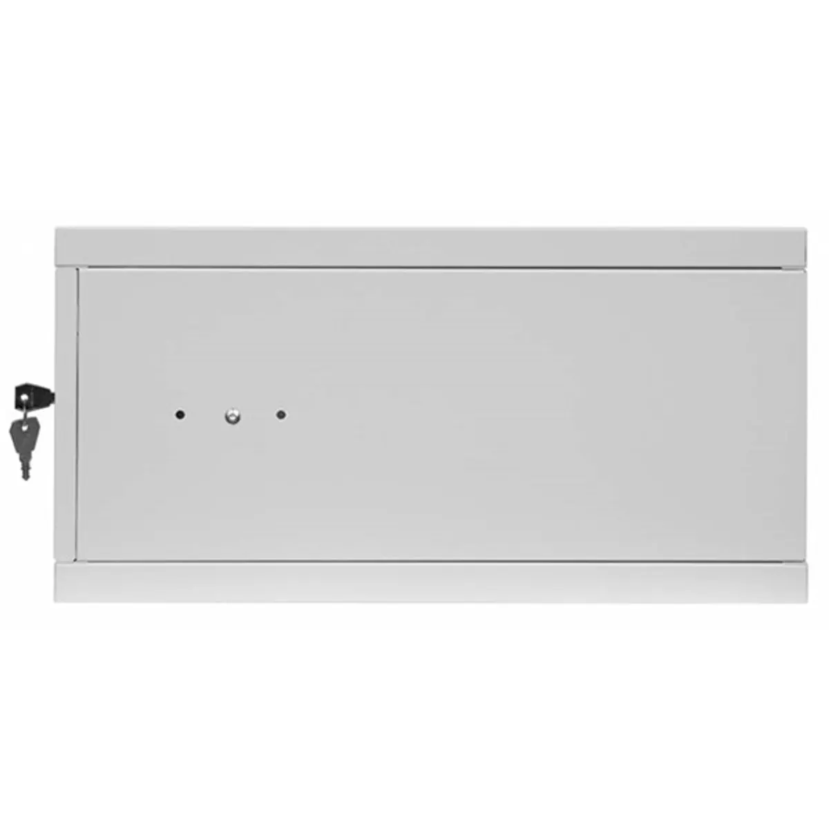 Stalflex RC19-4U-450MG 19" 4U 450 mm mély lapraszerelt szürke fém ajtós fali rack szekrény #4