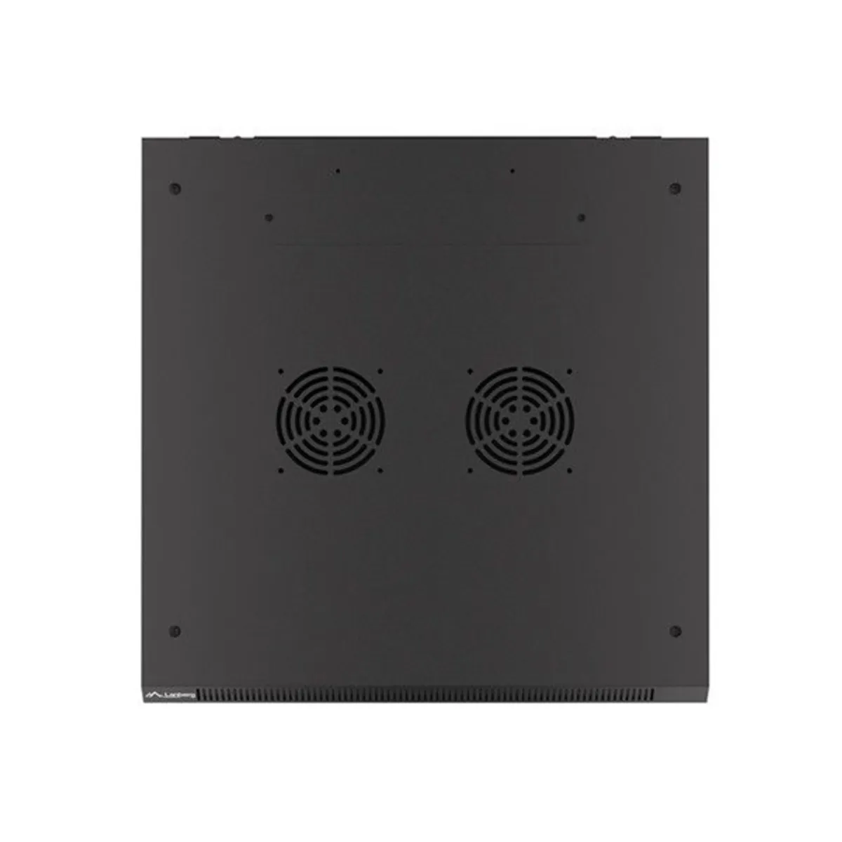 Lanberg WF01-6627-10B 19" 27U SZÉL:600mm MÉLY:600mm MAG:1307mm lapraszerelt üvegajtós fekete fali rack szekrény #9