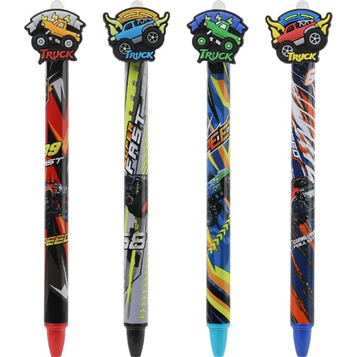 Nebulo Monster Truck radírozható nyomógombos zselés toll #1