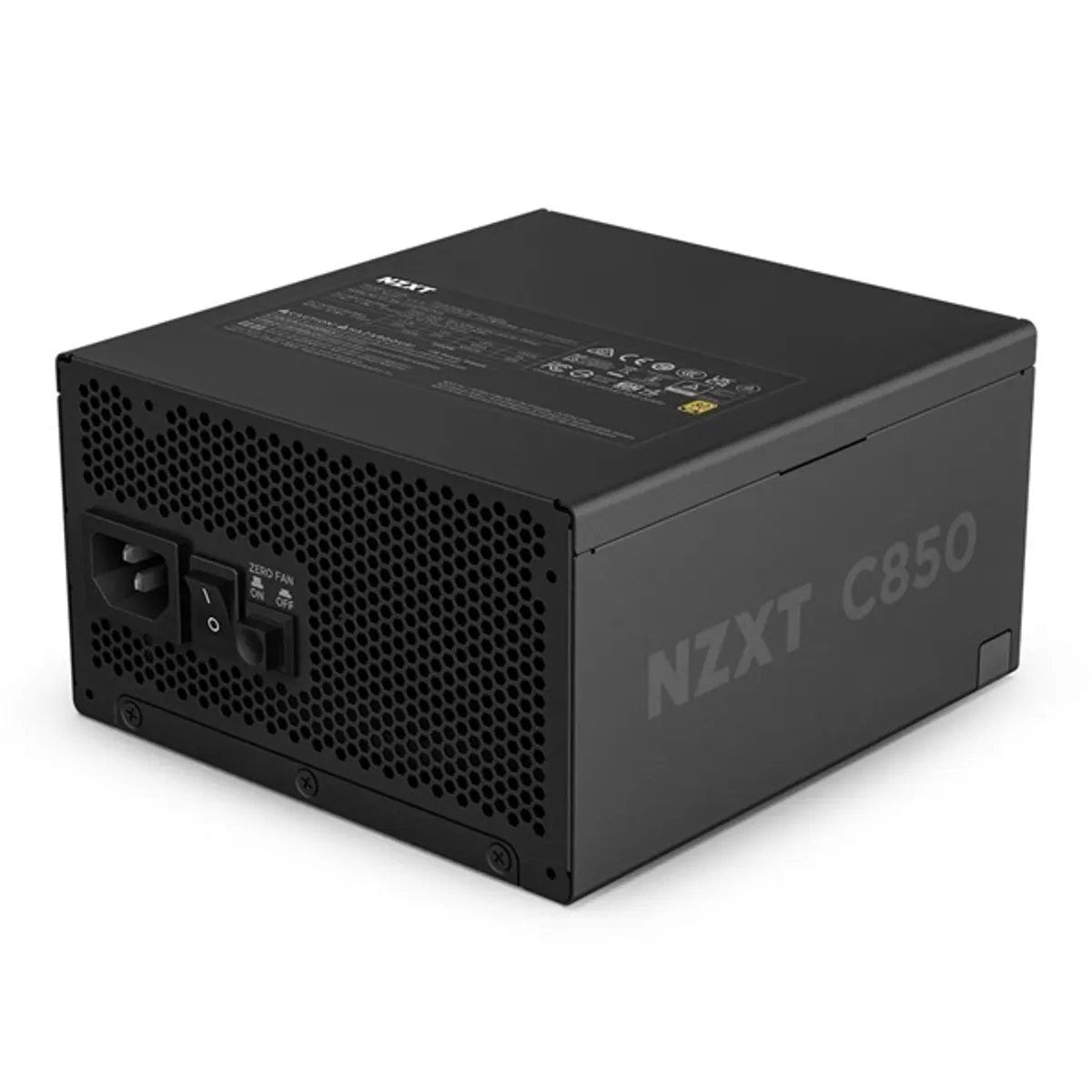 NZXT ATX 3.1 850W 80+ Gold ventillátorral moduláris fekete tápegység #2
