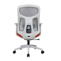 IRISOffice Avalon narancs/szürke ergonómikus, szövet-hálós irodai forgószék háttámasszal #5