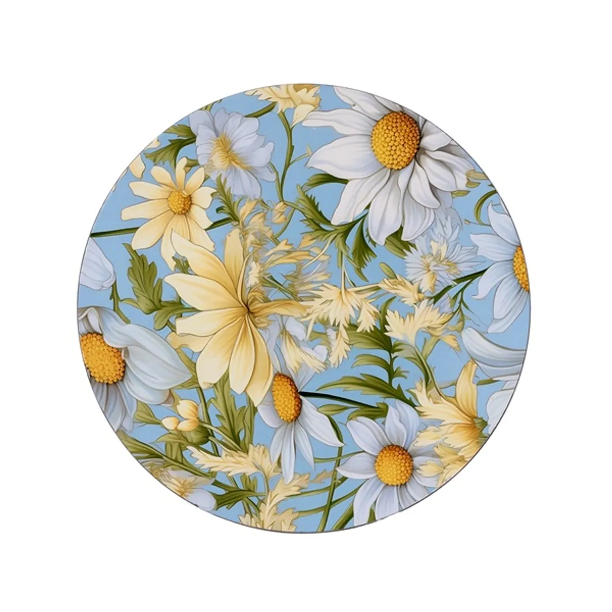 IRIS műanyag tálca, pipitér mintás, kék fehér 33 cm #1