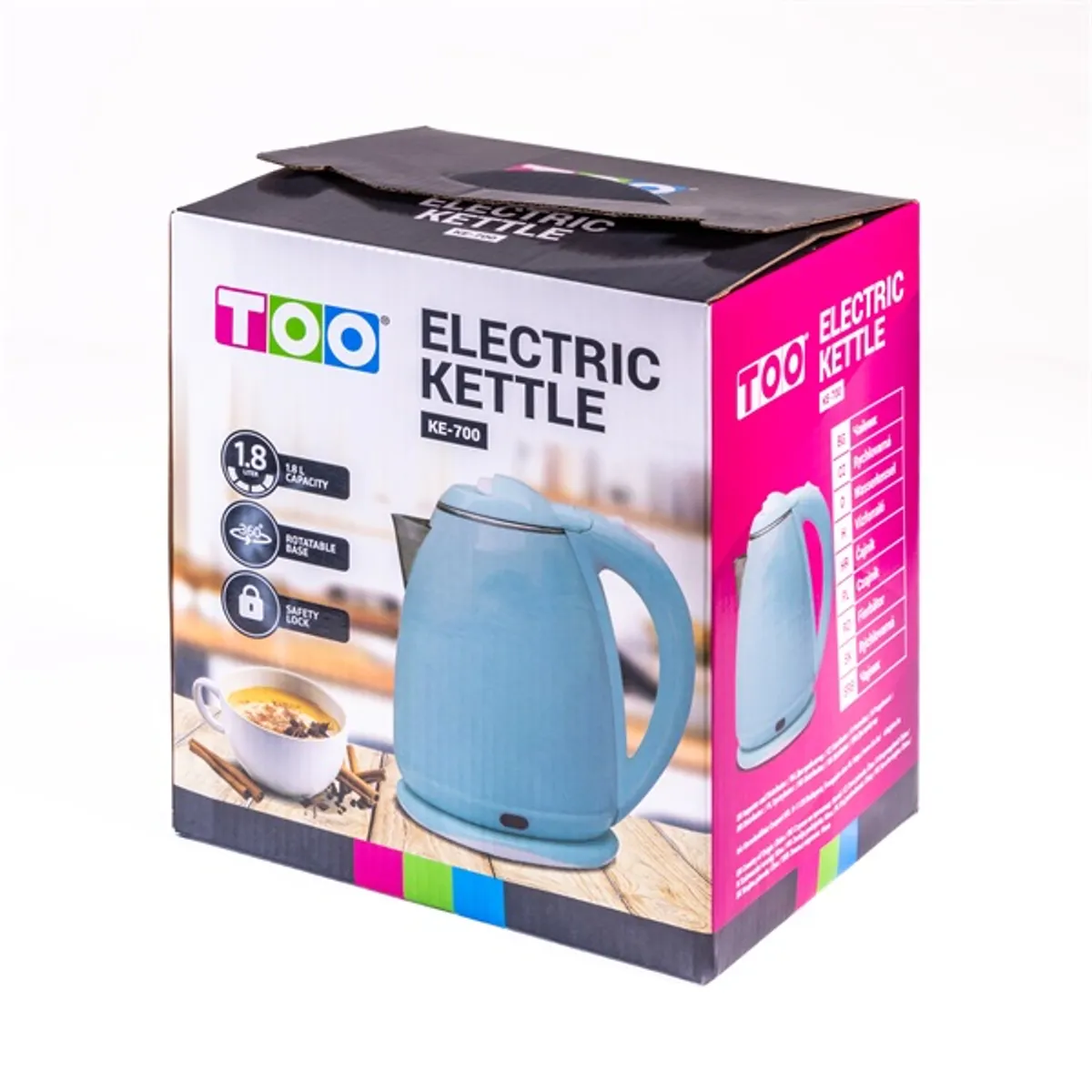 TOO KE-700 1,8L-es kék vízforraló #3