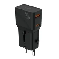 Devia ST102040 20W PD + QC Mini (CN/JP/US/EU/UK/AU) többfunkciós hálózati töltős utazó adapter #4