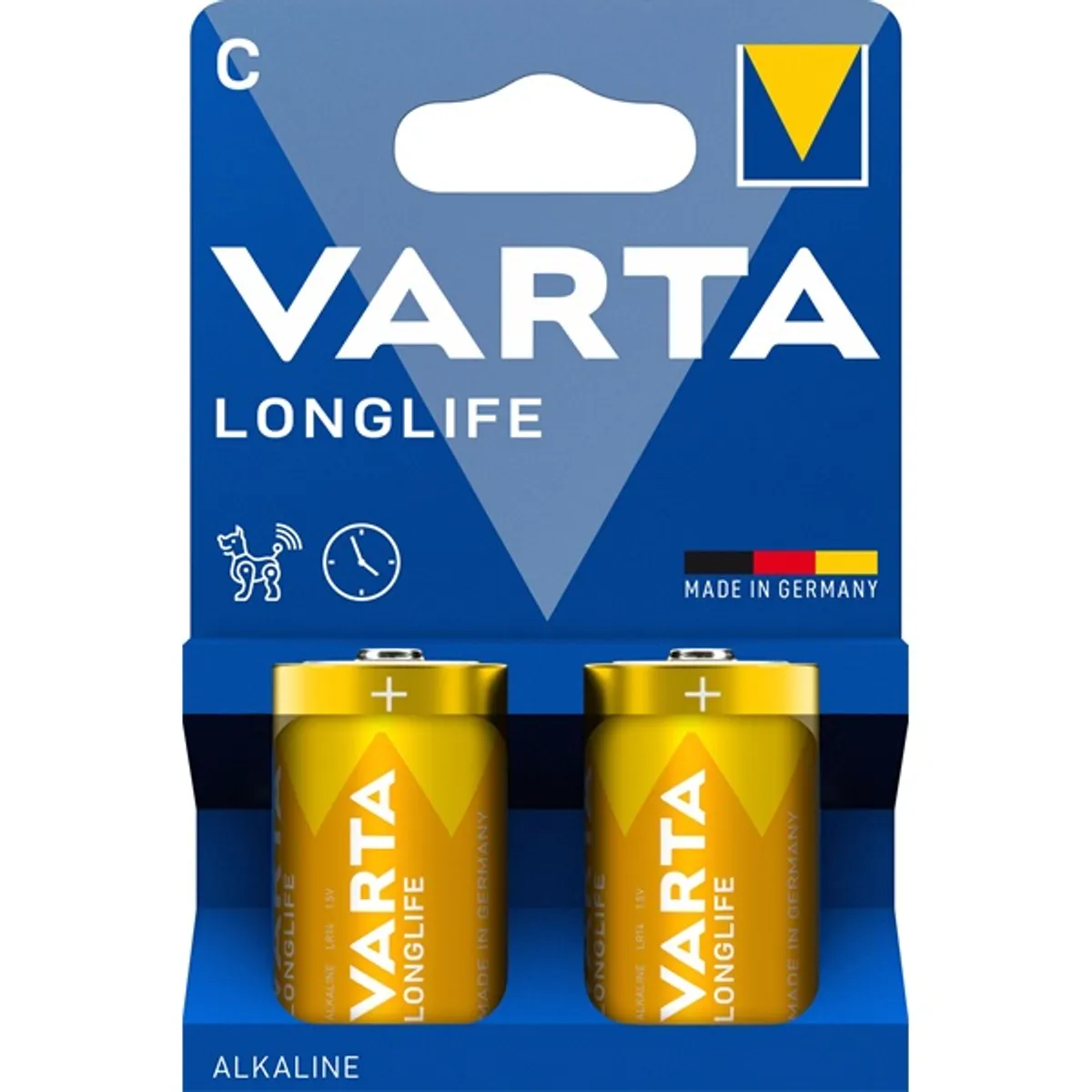 VARTA 4114101422 Longlife C (LR14) baby elem 2db/csomag (műanyagmentes csomagolás) #1