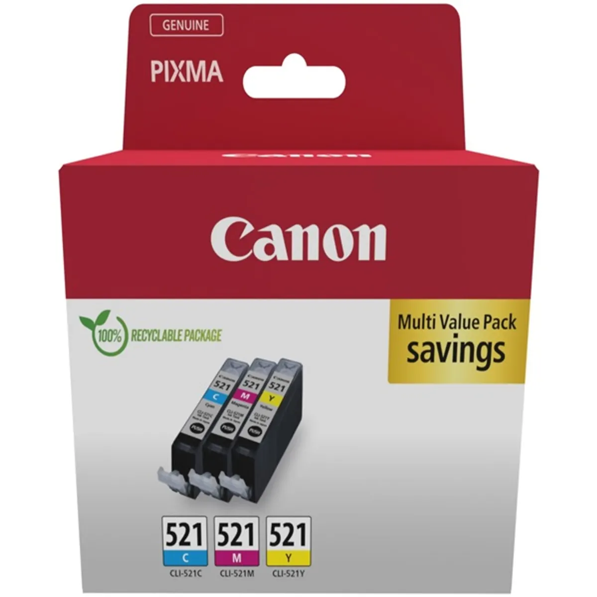 Canon patron CLI-521 Multipack 3 szín #2
