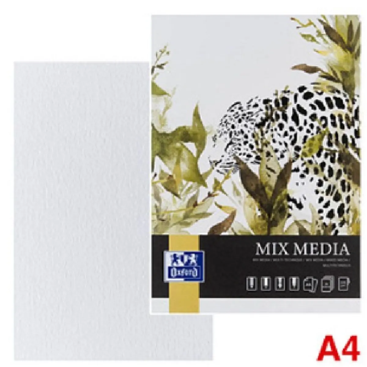 Oxford Art Mixed media A4 25 ív 225 g rajzlaptömb #3