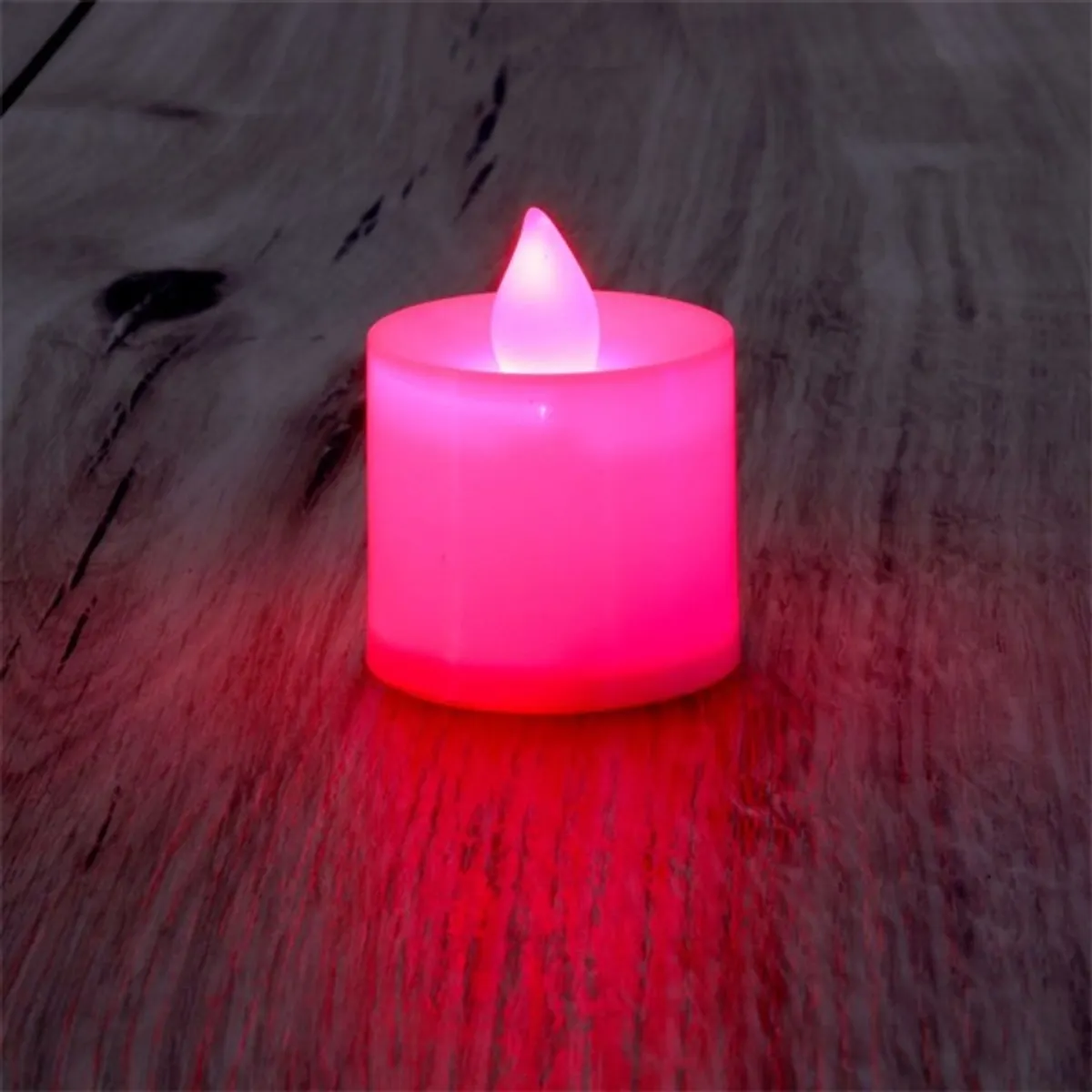 Iris Gyertya alakú pulzáló fényű LED-es piros fénydekoráció 4db/csomag #1