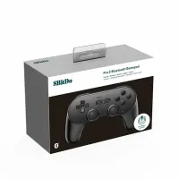 8BitDo Pro 2 Nintendo Switch / Switch 2 / PC / Mobil / Steam Bluetooth Hall-Effect fekete vezeték nélküli kontroller #8