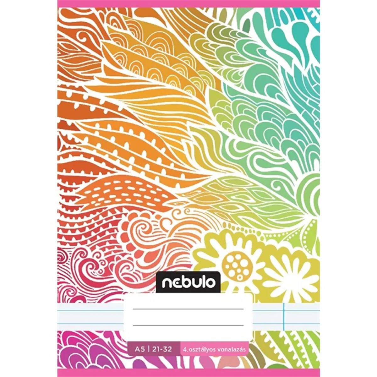 Nebulo Cuki minták II. A5 4. osztályos 21-32 tűzött vonalas füzet #4
