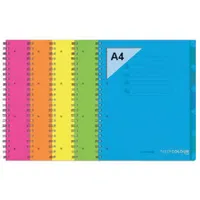 Orna Pro PP A4 120 lapos vonalas vegyes színű spirálfüzet #1