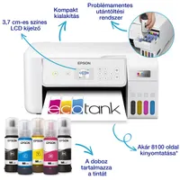 Epson EcoTank L3286 színes nyomtató MFP, WiFi/USB, 8100/6500 oldal tinta a dobozban #3