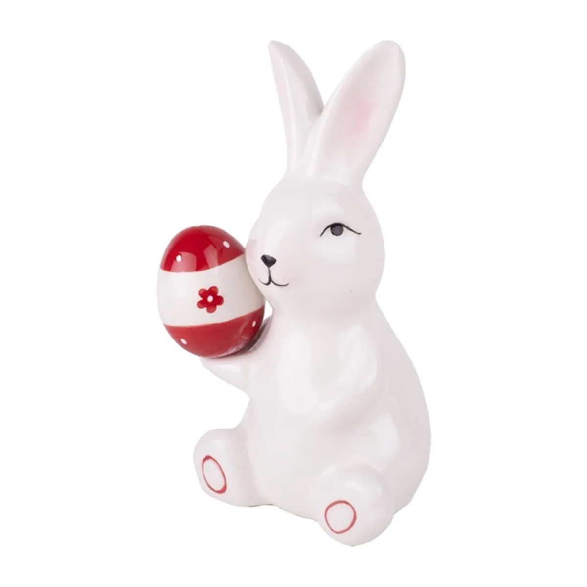 IRIS dekor porcelán nyúl fehér piros tojással #1