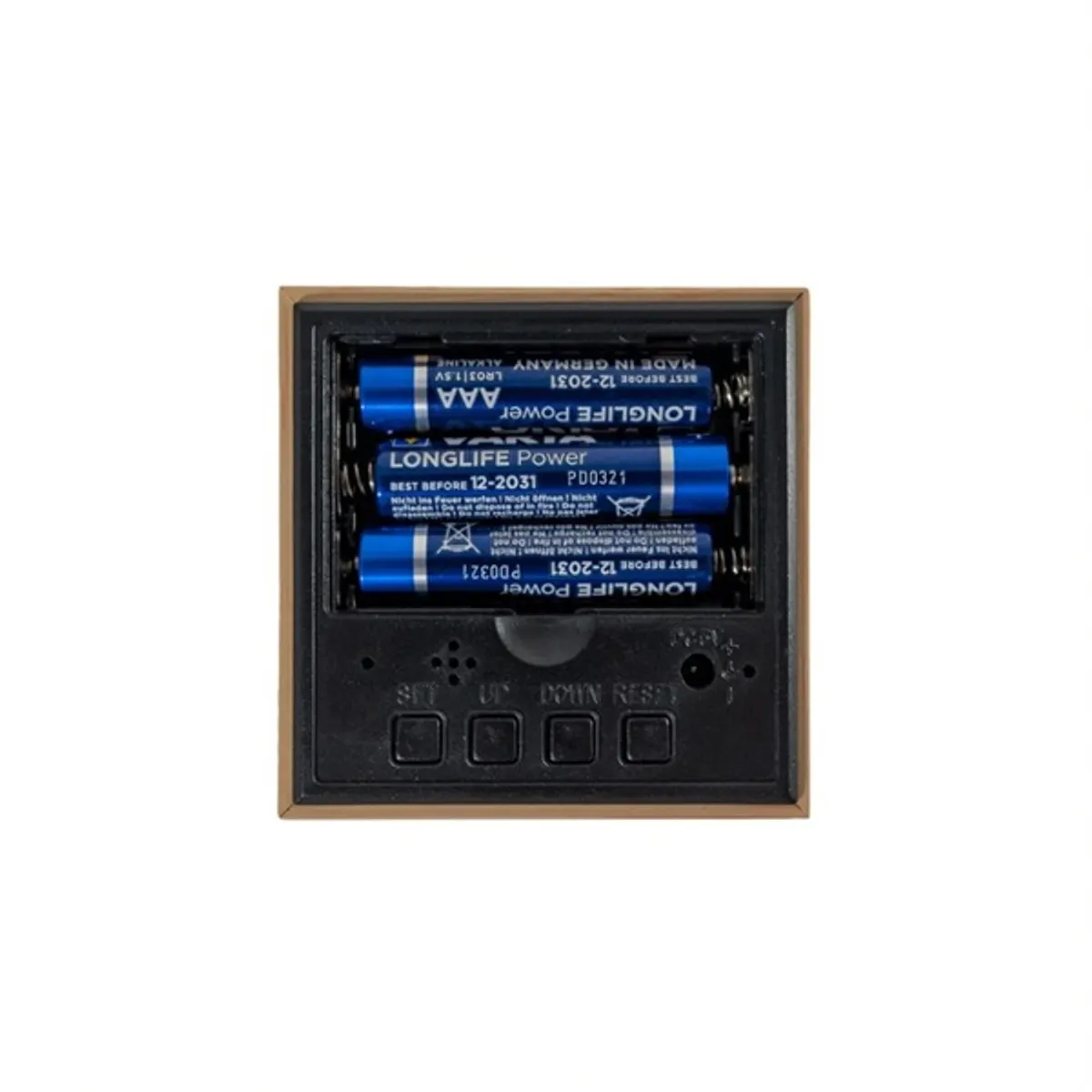 TOO DC-330-LBN világosbarna digitális óra #4