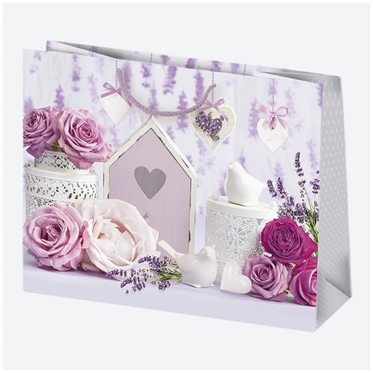 IRIS ajándéktasak, különböző színekben virágok, 300x230x100 mm #5