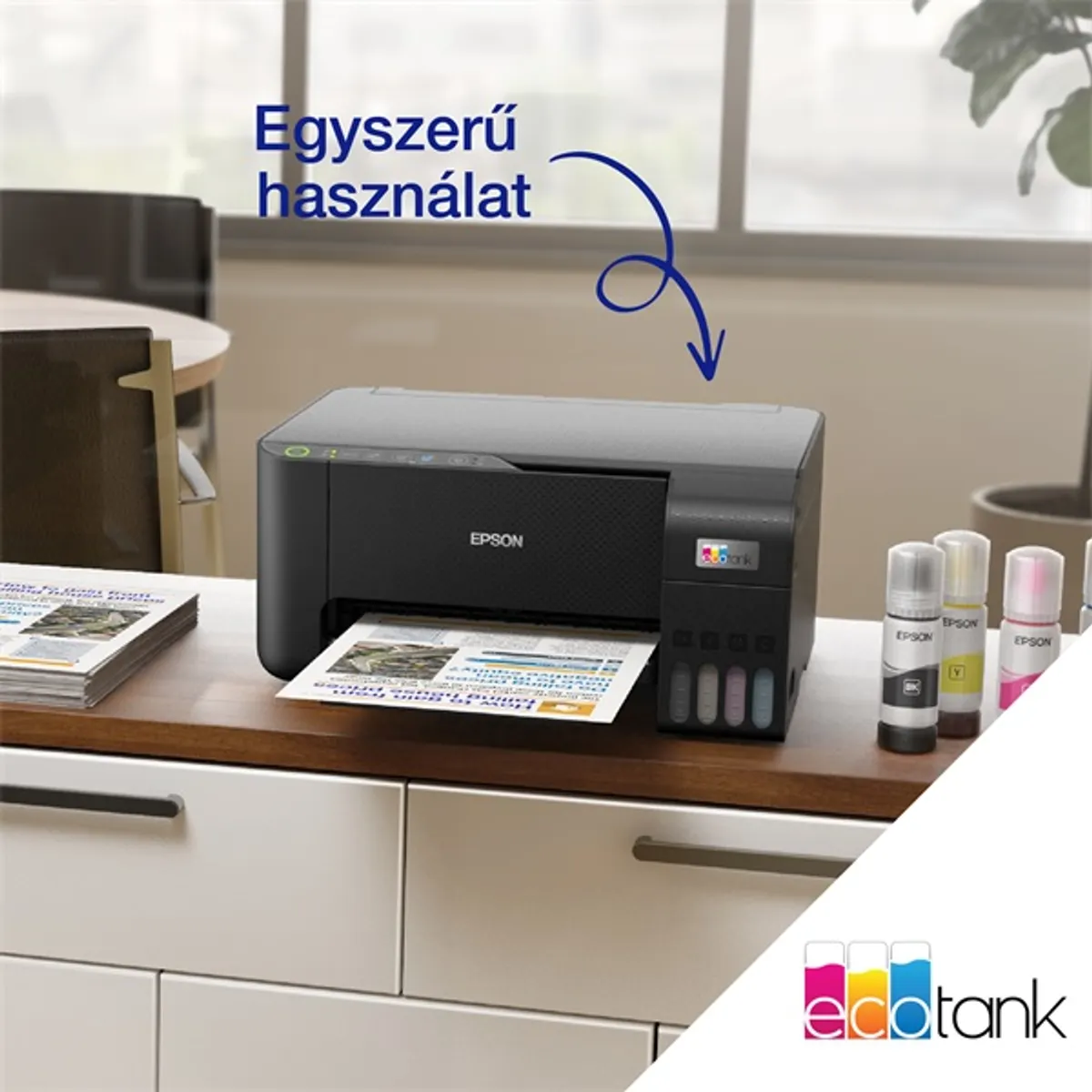 Epson EcoTank L3270 színes nyomtató MFP, WiFi/USB, 8100/6500 oldal tinta a dobozban #10