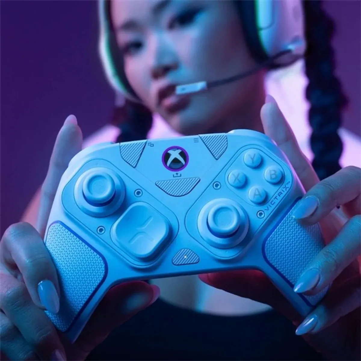 PDP 049-002-WH Victrix Pro BFG Xbox Series X|S/PC/Xbox One vezeték nélküli fehér eSport kontroller #10