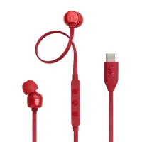 JBL T 310 C RED vezetékes USB C mikrofonos piros fülhallgató #1