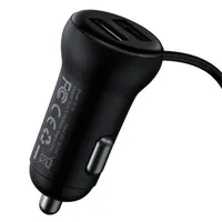 Baseus S-16 fekete autós töltő és FM transzmitter #3