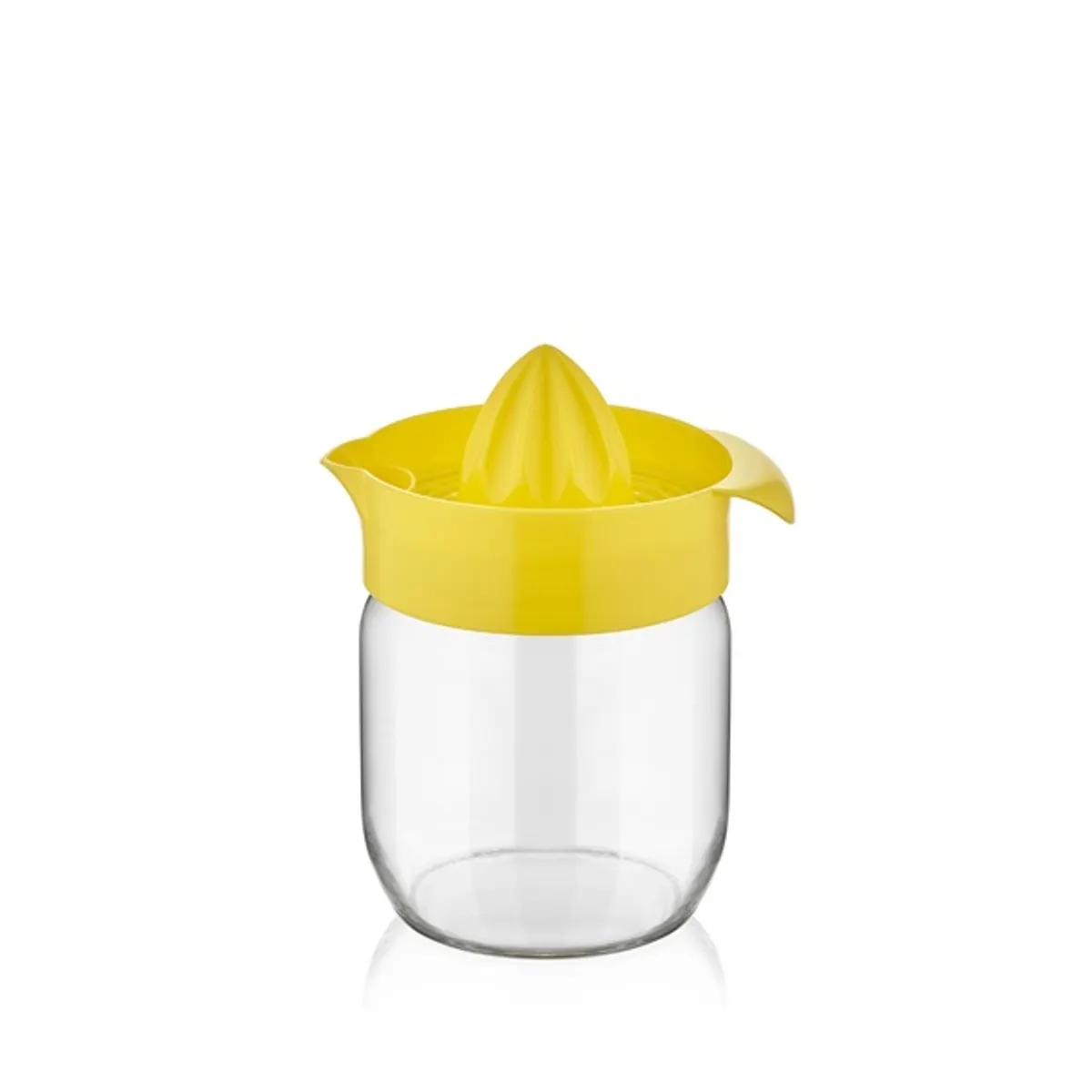 IRIS C-00136 Fresia citromfacsaró üveg tárolóval 425ml, narancs vagy citromsárga színű #1