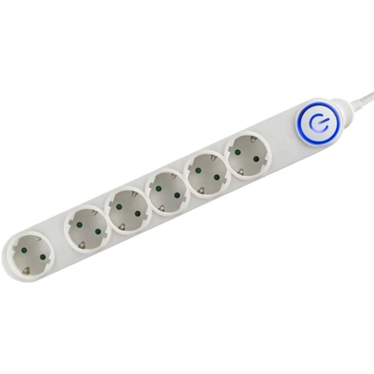 Home NV 06TK-5/WH/1,5 6 aljzat 5méter 3x1,5 mm2 fehér lábkapcsolós elosztó #1