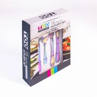 TOO KT-402 C Spark 16 db-os színes evőeszköz készlet #3