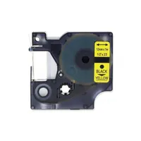 Dymo D1 12mmx7m fekete/sárga feliratozógép szalag #1