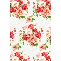 IRIS tekercses csomagoló papír, különböző rózsa mintákkal 200x70cm, 60g/m2 #5