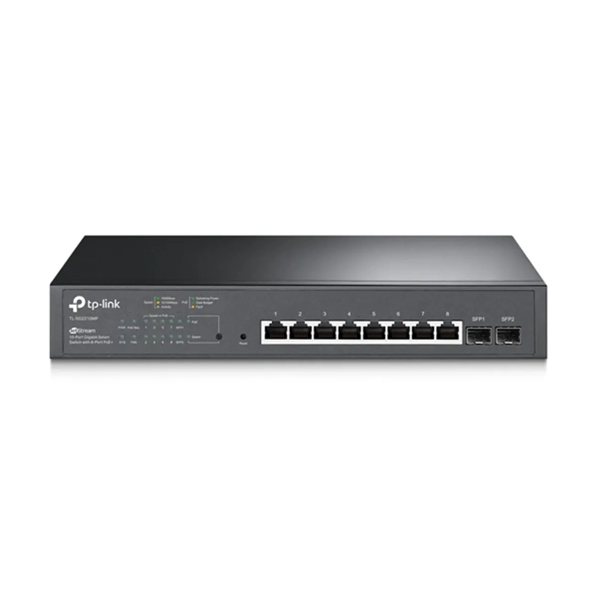 TP-Link TL-SG2210MP JetStream 8xGbE PoE+ LAN 2xGbE SFP port smart menedzselhető PoE+ switch #1