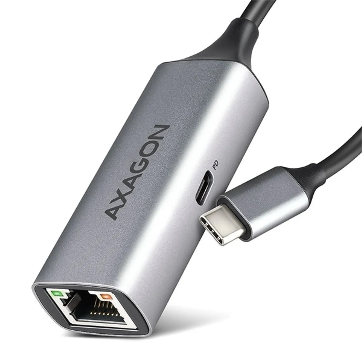 Axagon ADE-TXPD Kompakt alumínium USB-C 3.2 Gen1 Gigabit Ethernet 10/100/1000Mbit adapter #1