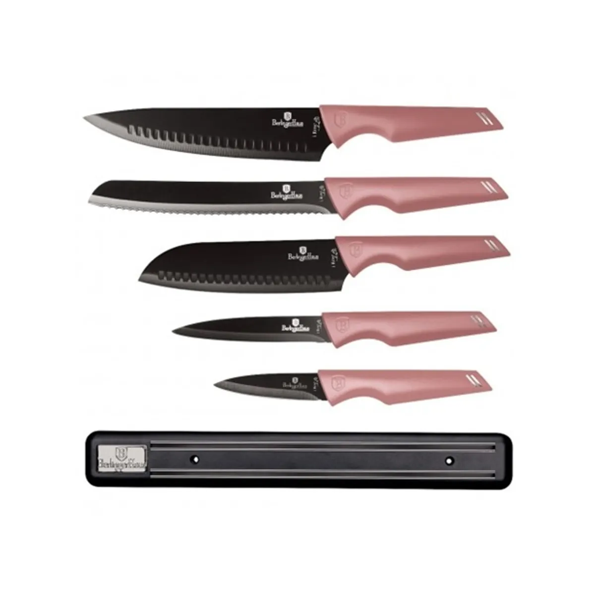 Berlinger Haus BH/2700 mágneses akasztóval, pink 6 részes késkészlet #1