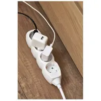 Emos P0421R 4 aljzat 1,5méter 1,5mm2 kapcsoló nélküli fehér hosszabbító #3