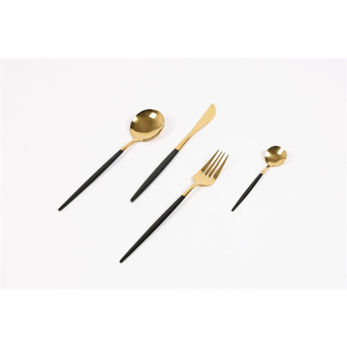 IRIS KT-233-B 24 darabos fekete konyhai evőeszköz készlet #1