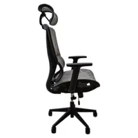 IRISOffice Helix szürke ergonómikus, szövet-hálós irodai forgószék fej és háttámasszal #3