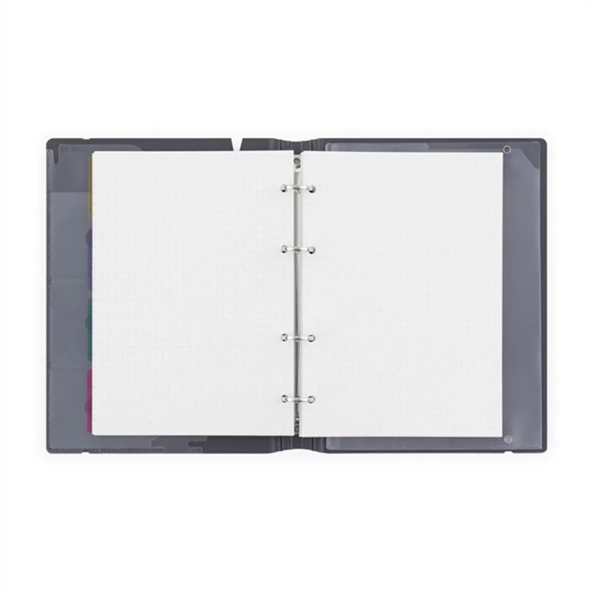 Verde A5 4 gyűrűs 3x30 vegyes lappal sárga gyűrűs mappa #4