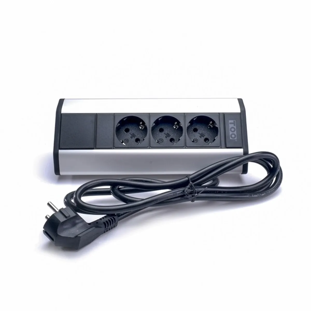 TOO VPS-314-3S IP20, 3x 2P+F, ezüst asztalra rögzíthető elosztó #1