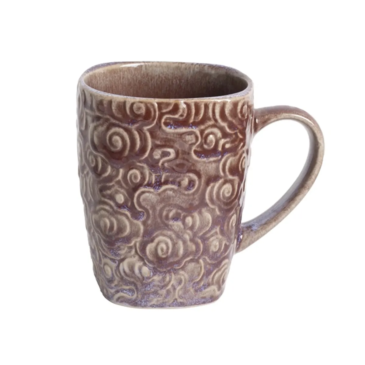 IRIS kerámia bögre virágos lila 400ml #1