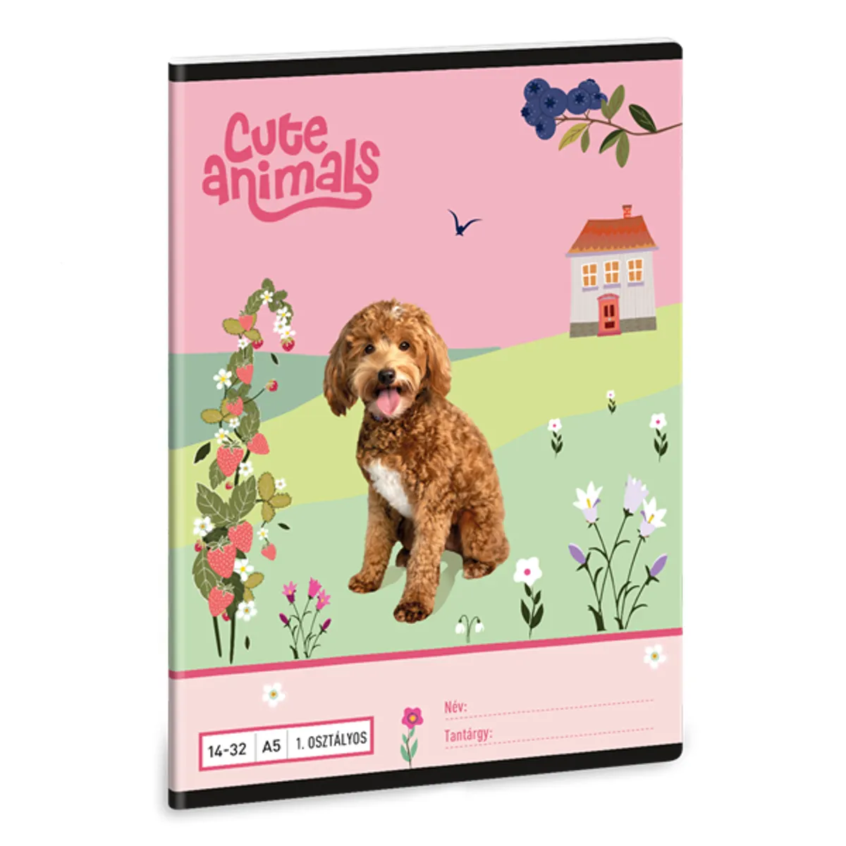 Ars Una Cute Animals Doggie 25 (5458) A5 14-32 1. osztályos vonalas füzet #2