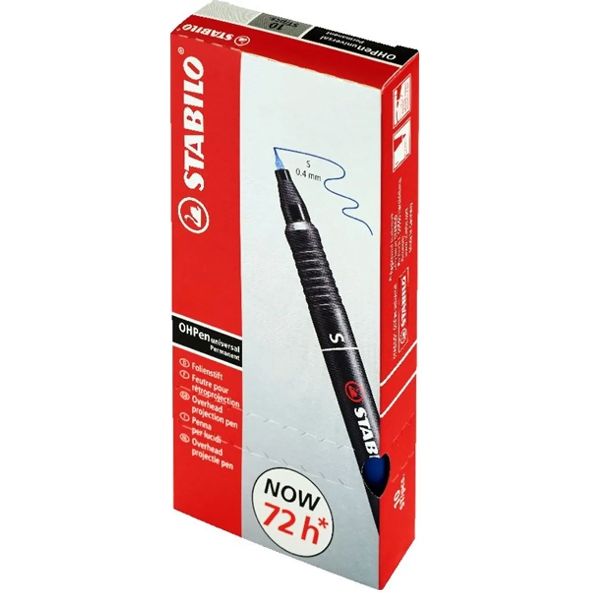 Stabilo OHPen 841"S" 10db/csomag kék permanent marker #1