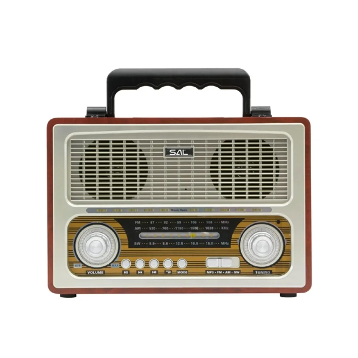 SAL RRT3 USB/SD/microSD/Bluetooth retro táskarádió #1