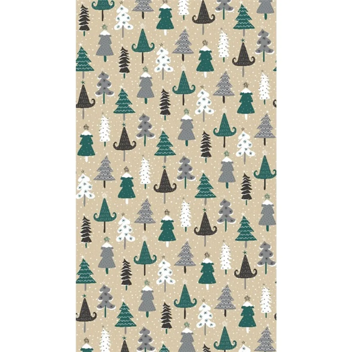 IRIS Karácsonyi tekercses KRAFT csomagolópapír,  200x70cm, különböző mintákkal, 60g/m2 #1