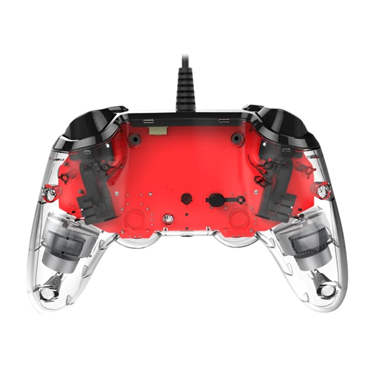 Nacon 2804955 Compact PS4 vezetékes átlátszó-halványpiros kontroller #7