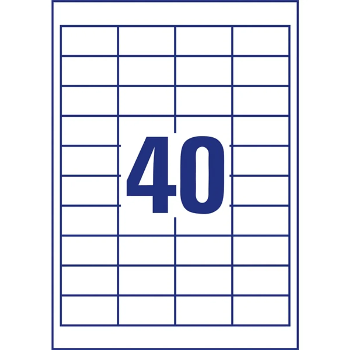 Avery 4780-65 48,5x25,4 mm univerzális 50+15 lap 2600 db-os etikett #3