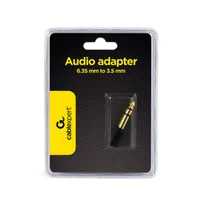 Gembird A-6.35M-3.5F Jack stereo 6,3mm -> Jack stereo 3,5mm M/F fekete adapter #4