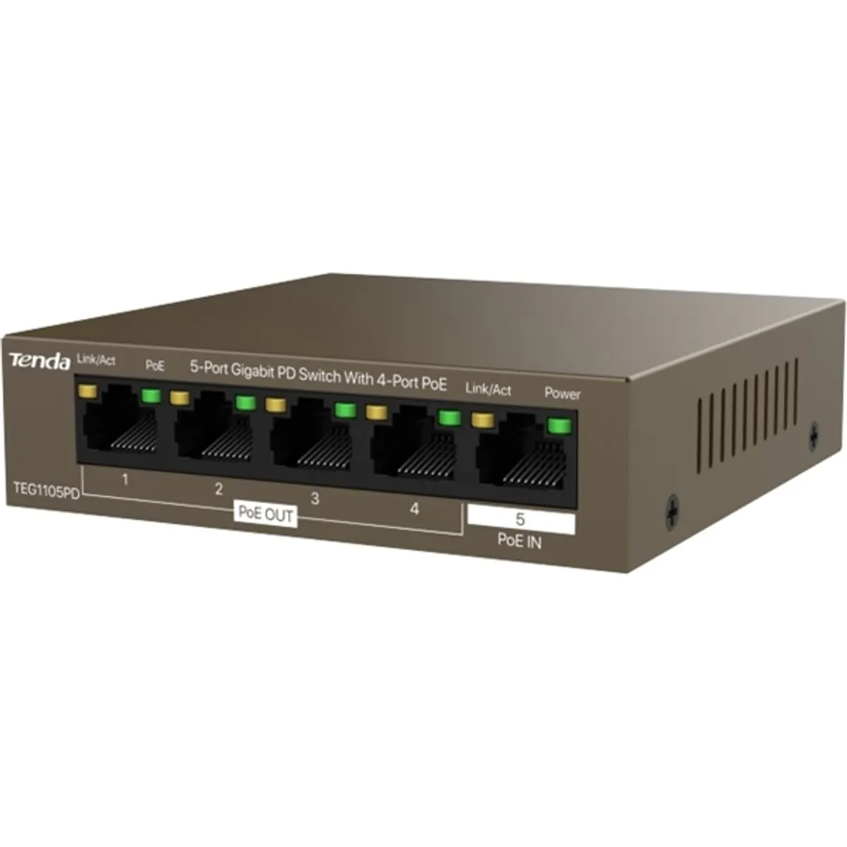 Tenda TEG1105PD 5port GbE LAN 4xPoE LAN port switch #3