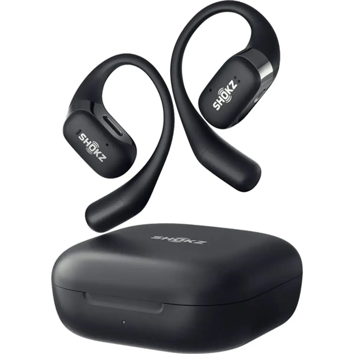 Shokz OpenFit csontvezetéses Bluetooth fekete True Wireless Open-ear sport fülhallgató #1