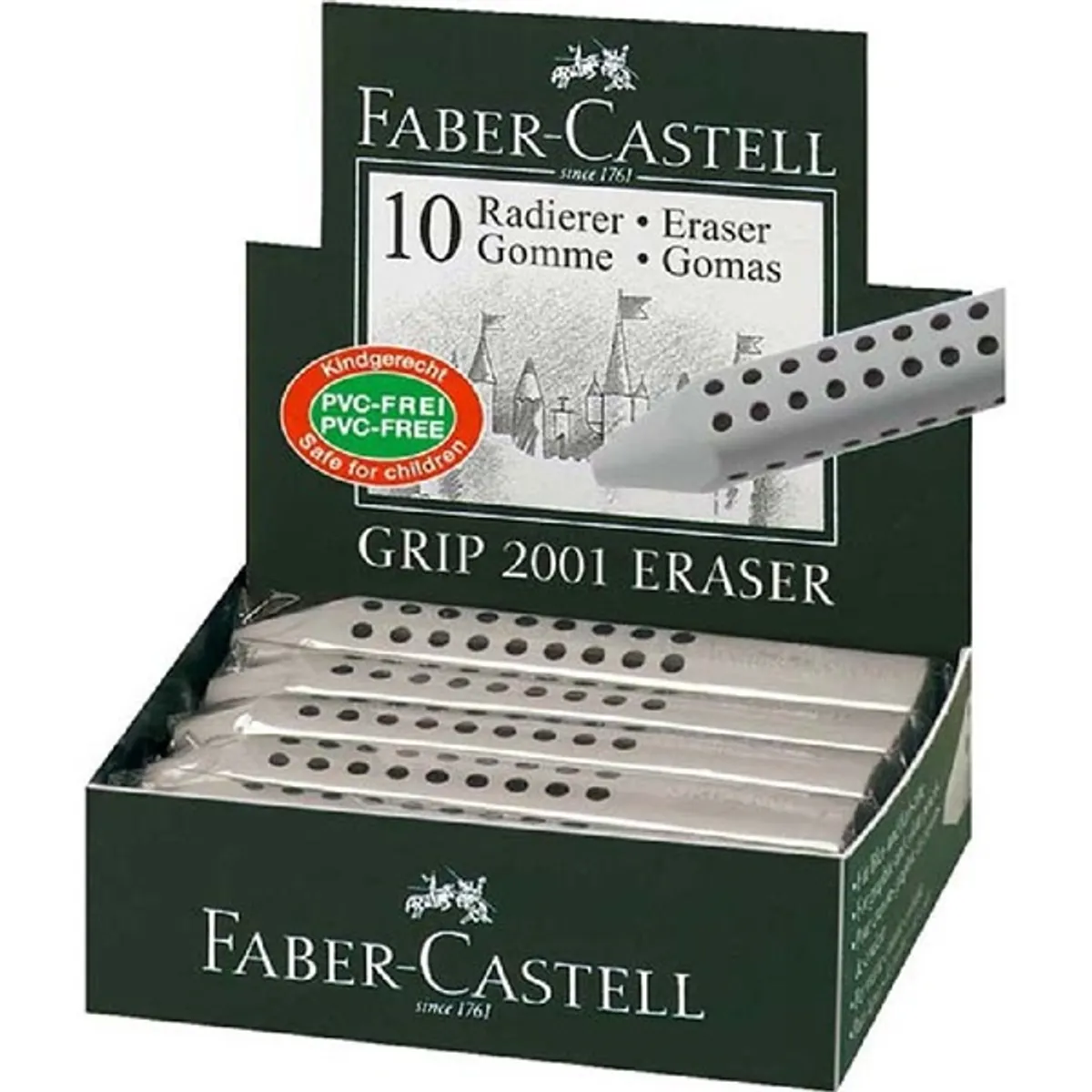 Faber-Castell Grip 2001 szürke radír #1