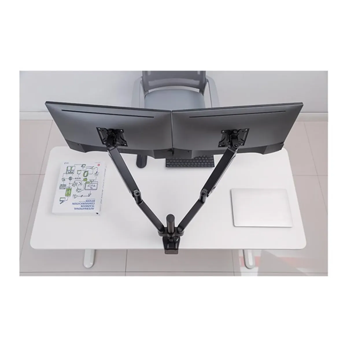 Stell SOS 2122 17"-32" kétkaros asztali monitor tartó konzol #7