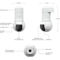 Ubiquiti UniFi UVC-G5-PTZ 4MP 2K kültéri PTZ dómkamera #5